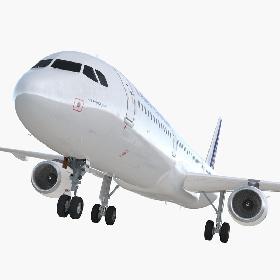 3D Airbus A321 with Interior and Cockpit Air France
